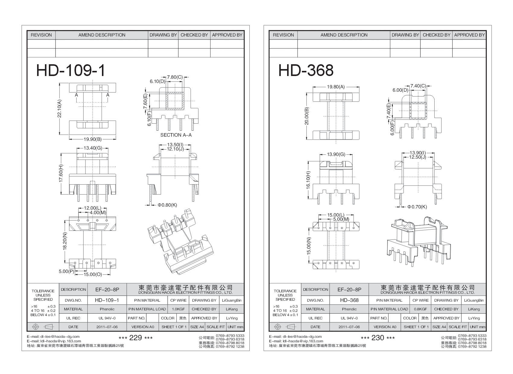 HD-109-1/HD-368